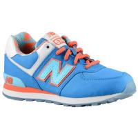 new balance 574 new balance voor kleine jongens loopschoenen blauw oranje Outlet Haarlem yvegs350